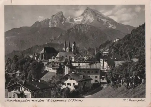 Berchtesgaden - mit dem Watzmann - 1954