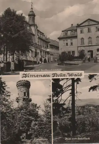 Ilmenau - u.a. Blick zum Gabelbach - 1974