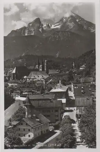 Berchtesgaden mit Watzmann - ca. 1955