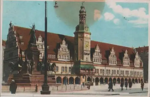 Leipzig - Markt, altes Rathaus - 1946