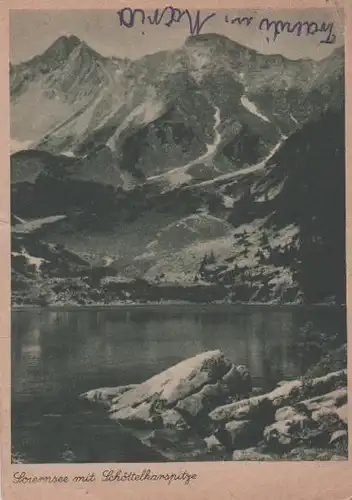 Mittenwald - Soiernsee mit Schöttelkarspitze - 1953