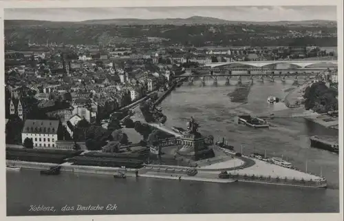 Koblenz - das Deutsche Eck - ca. 1950