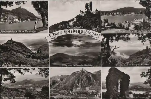 Siebengebirge - u.a. Drachenfels und Petersberg - 1957