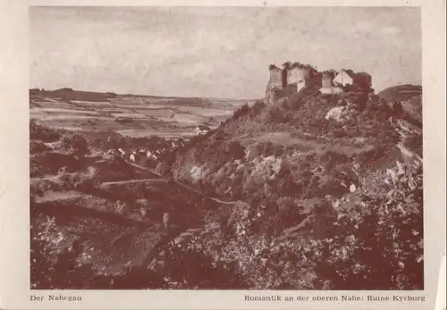 Nahegau - Ruine Kyrburg an der oberen Nahe - ca. 1955