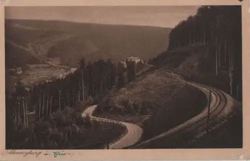 Schwarzburg - mit Bahnschienen - 1926