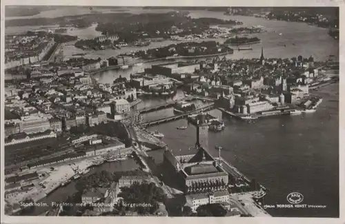 Schweden - Schweden - Stockholm - Flygfoto - 1938