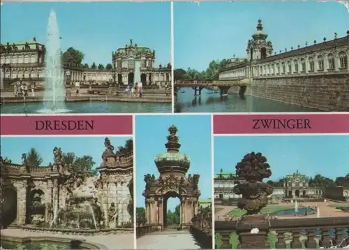 Dresden - Zwinger, u.a. Kronentor - 1978