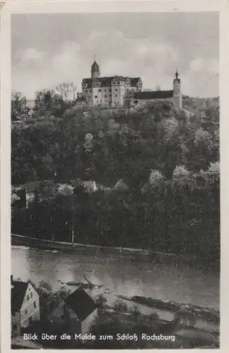 Lunzenau, Schloss Rochsburg - Blick über die Mulde - 1963