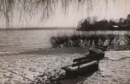Sitzbank am See - 1961