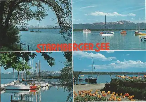 Starnberger See gegen Alpen - ca. 1985