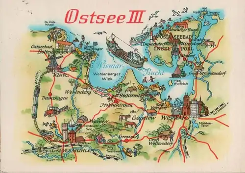 Ostsee - Übersichtskarte - 1983