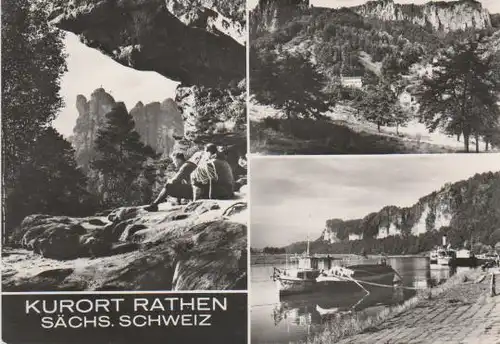 Königstein - Kurort Rathen - Sächs. Schweiz - ca. 1955