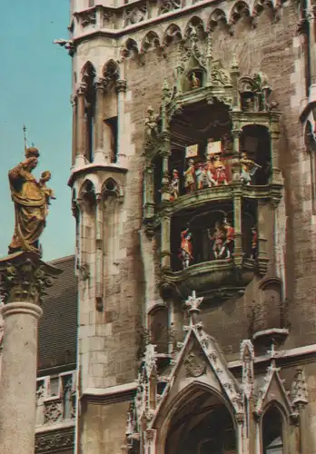 München - Glockenspiel am Rathausturm - 1976