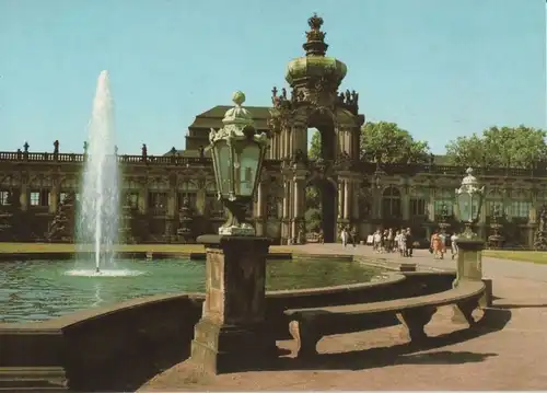 Dresden - Zwingerhof mit Kronentor - 1981