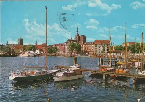 Stralsund - Blick auf den Hafen - 1982