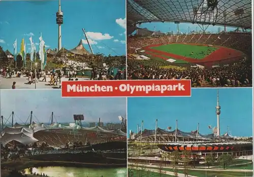 München - Olympiapark, u.a. Olympiastadion - ca. 1980