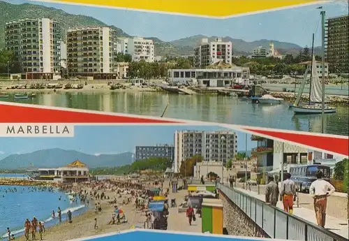 Spanien - Spanien - Marbella - Hafen und Strand - 1973