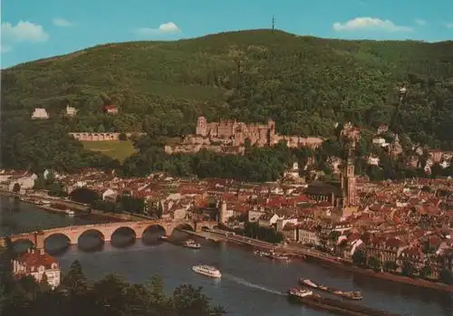 Heidelberg - Blick vom Philosophenweg - ca. 1975