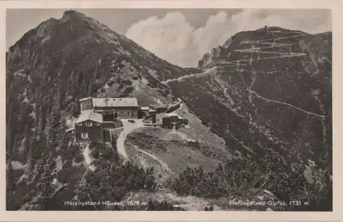 Herzogstand - Häuser und Gipfel - 1952