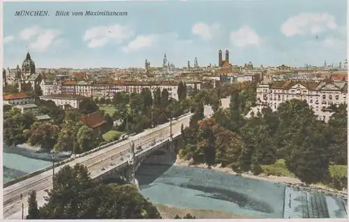 München - Blick vom Maximilianeum - ca. 1925