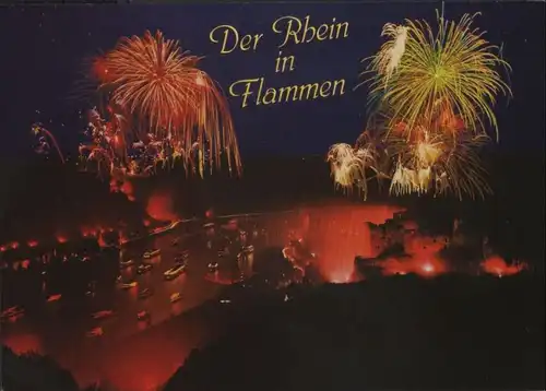 St. Goarshausen - St. Goar - Rhein in Flammen - ca. 1995