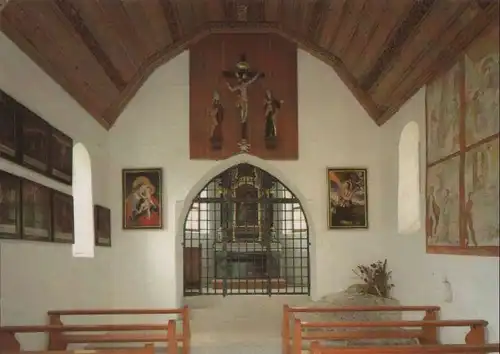 Schweiz - Schweiz - Sachseln, Flüeli-Ranft - Inneres der Mösli-Kapelle - 1986