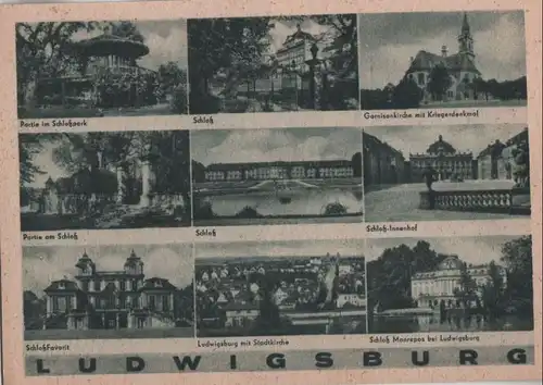 Ludwigsburg - u.a. Schloßpark - ca. 1950