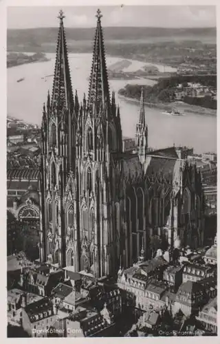 Köln - Dom - Fliegeraufnahme - 1953