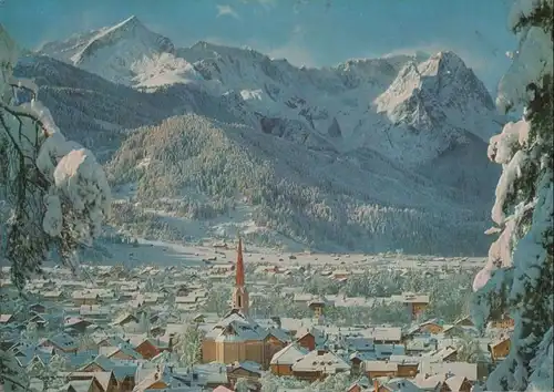 Garmisch-Partenkirchen - gegen Zugspitzgruppe - 1974