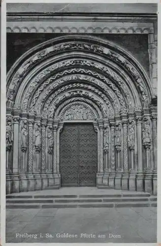 Freiberg - Goldene Pforte am Dom - ca. 1950