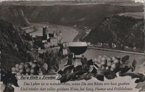 Burg Katz, St. Goarshausen - und Loreley - ca. 1960