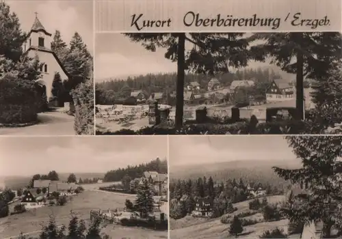 Altenberg-Oberbärenburg - 4 Teilbilder - ca. 1970
