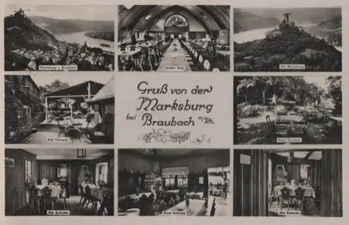 Braubach - Gruß von der Marksburg - ca. 1935