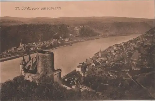 St. Goar - Blick von Burg Katz - 1913