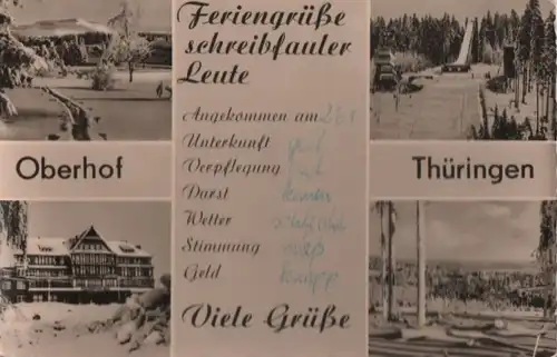 Oberhof - mit 4 Bildern - 1962