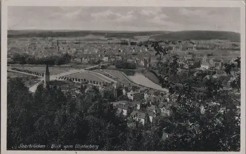 Saarbrücken - Blick vom Winterberg - ca. 1950