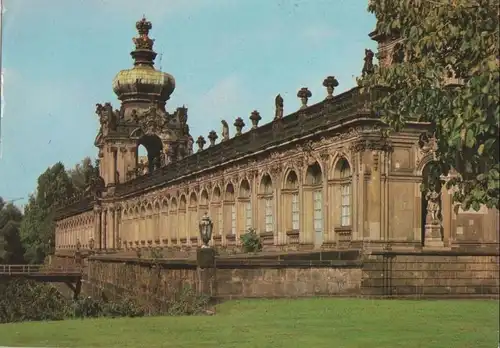 Dresden - Zwinger, Kronentor mit Langgalerie - 1987