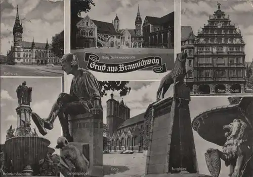 Braunschweig - u.a. Rathaus - 1961