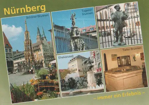 Nürnberg - u.a. Tugendbrunnen - ca. 1995