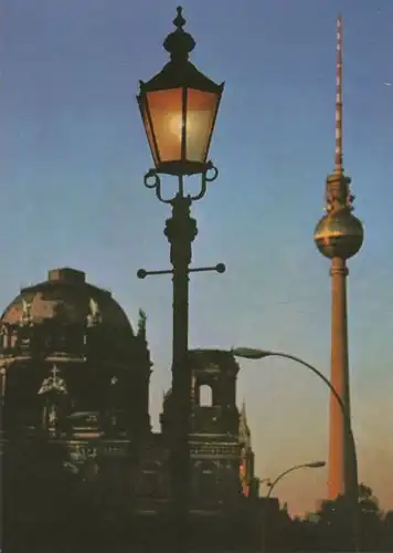 Berlin-Mitte, Fernsehturm - und Dom - 1974