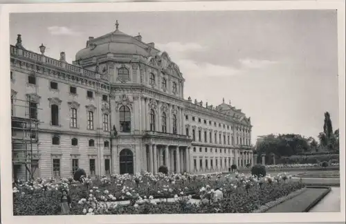 Würzburg - Residenz, Gartenseite - ca. 1960