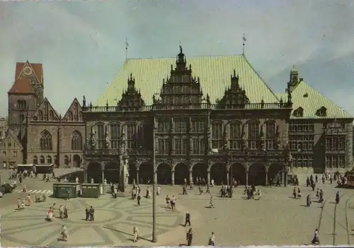 Bremen - Marktplatz und Rathaus - ca. 1975