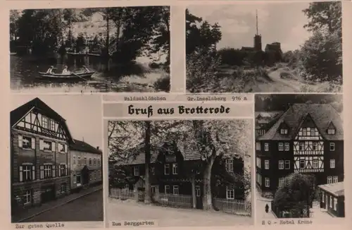 Brotterode - u.a. Waldschlößchen - ca. 1955