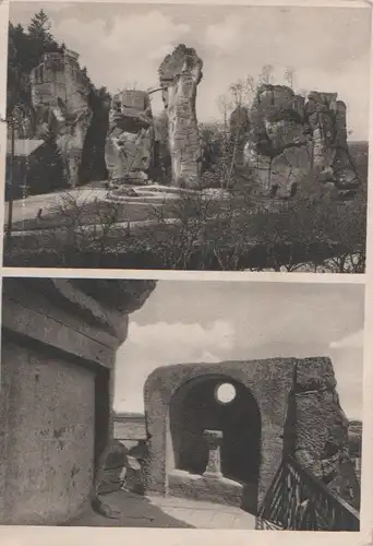 Horn-Bad Meinberg, Exeernsteine - mit 2 Bildern - ca. 1940