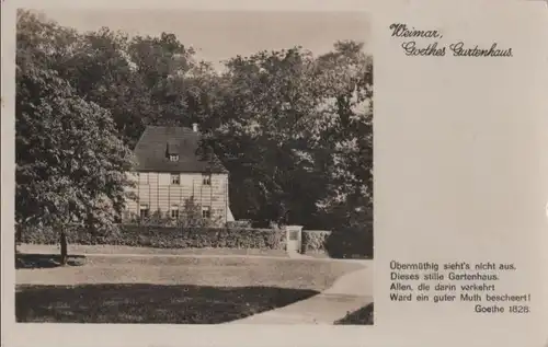 Weimar - Goethes Gartenhaus - ca. 1955