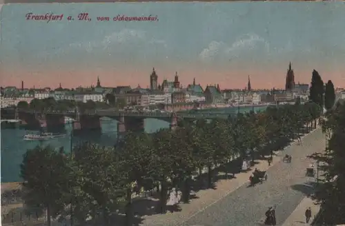 Frankfurt Main - vom Schaumainkai - 1922