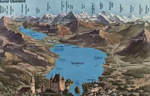 Schweiz - Thunersee - Schweiz - Übersicht