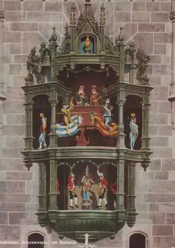 München - Glockenspiel am Rathaus - ca. 1975