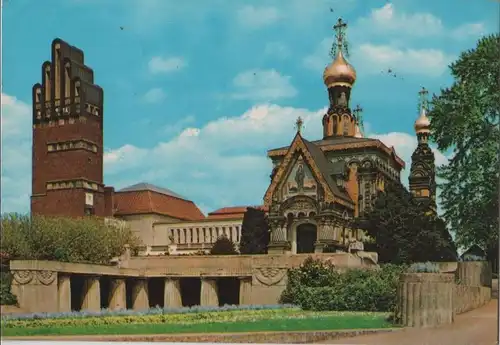 Darmstadt - Russische Kapelle und Hochzeitsturm - 1977