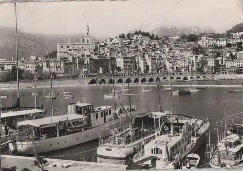 Frankreich - Frankreich - Menton - Le port et la viellie ville - 1961